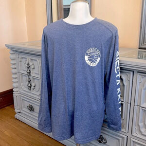 Siesta Key Florida men’s small blue Surfing Rashguard UPF50+ surf vacation